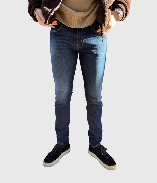 Trousers ANBASS Hyperflex RECYCLED 360 (007 DARK BLUE dark wash tone)