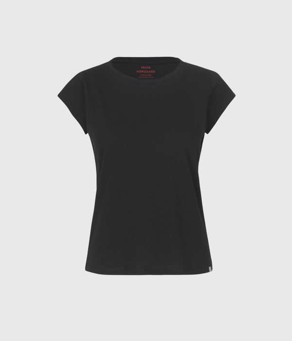 Svart figurnära t-shirt