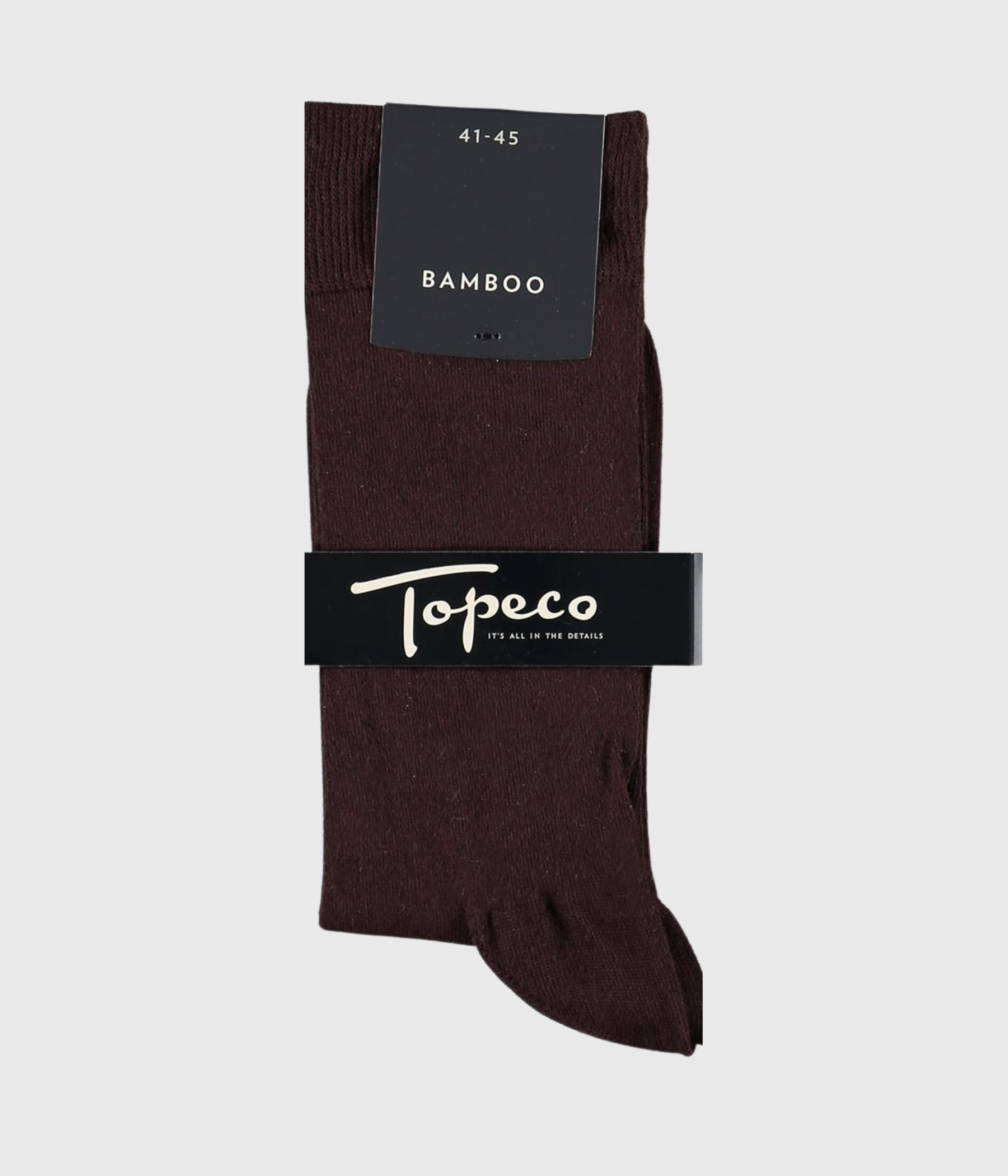 SOCK SOLID, BAMBOO (793 DARK BROWN)