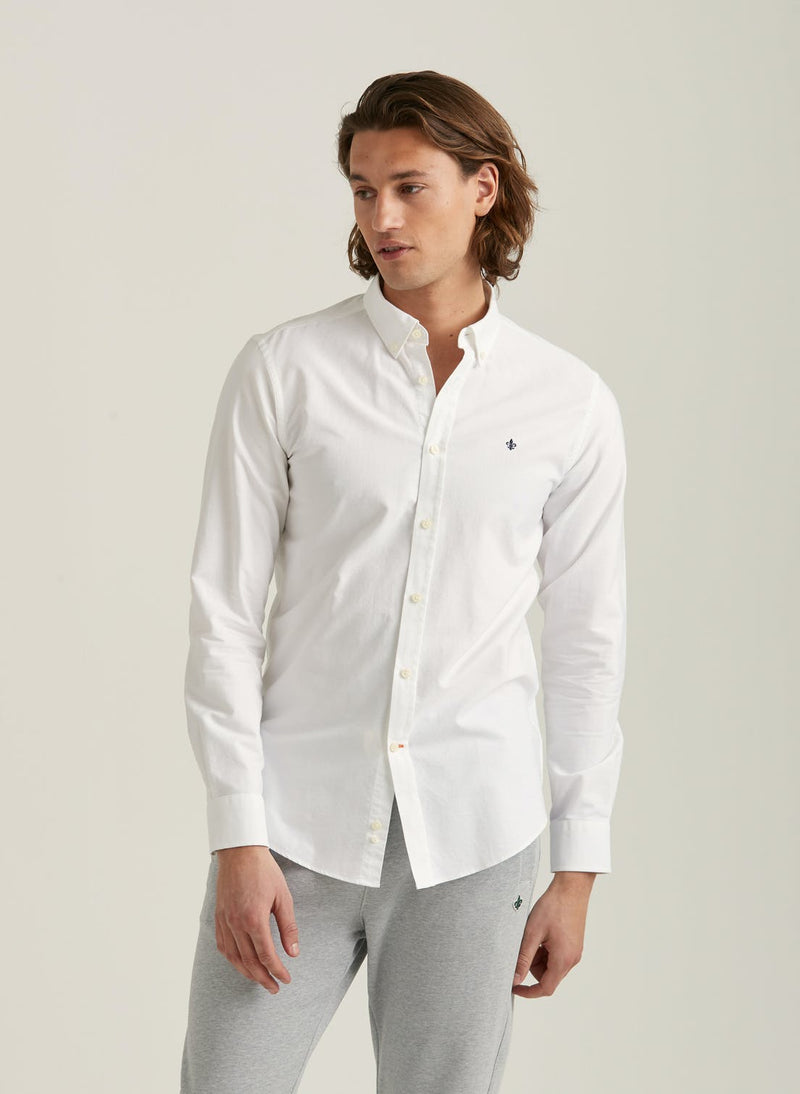 Oxford Button Down Shirt (01 WHITE)