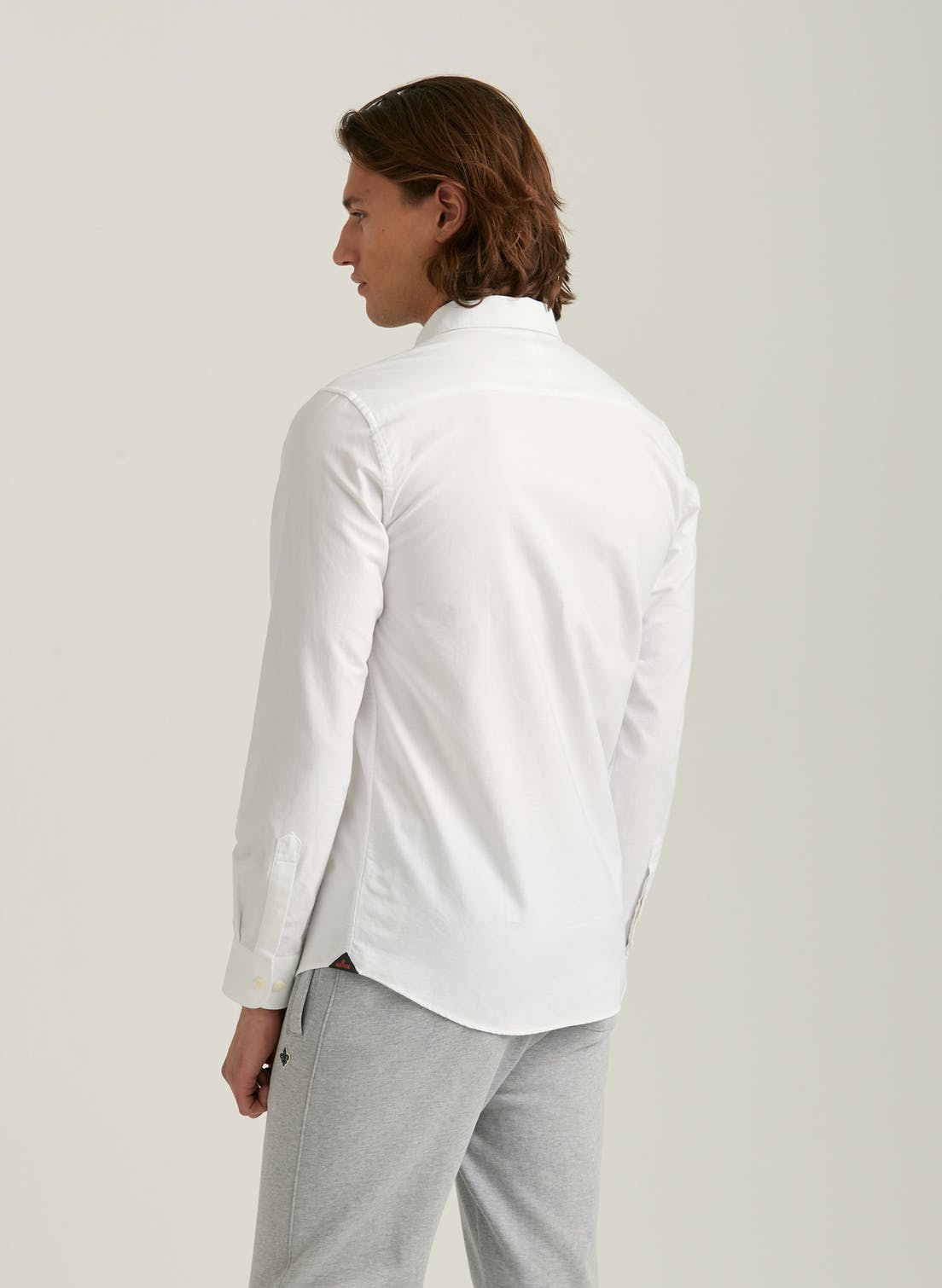 Oxford Button Down Shirt (01 WHITE)