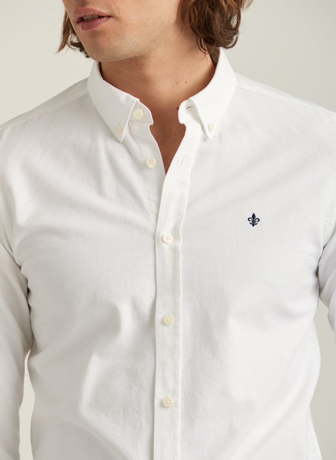 Oxford Button Down Shirt (01 WHITE)